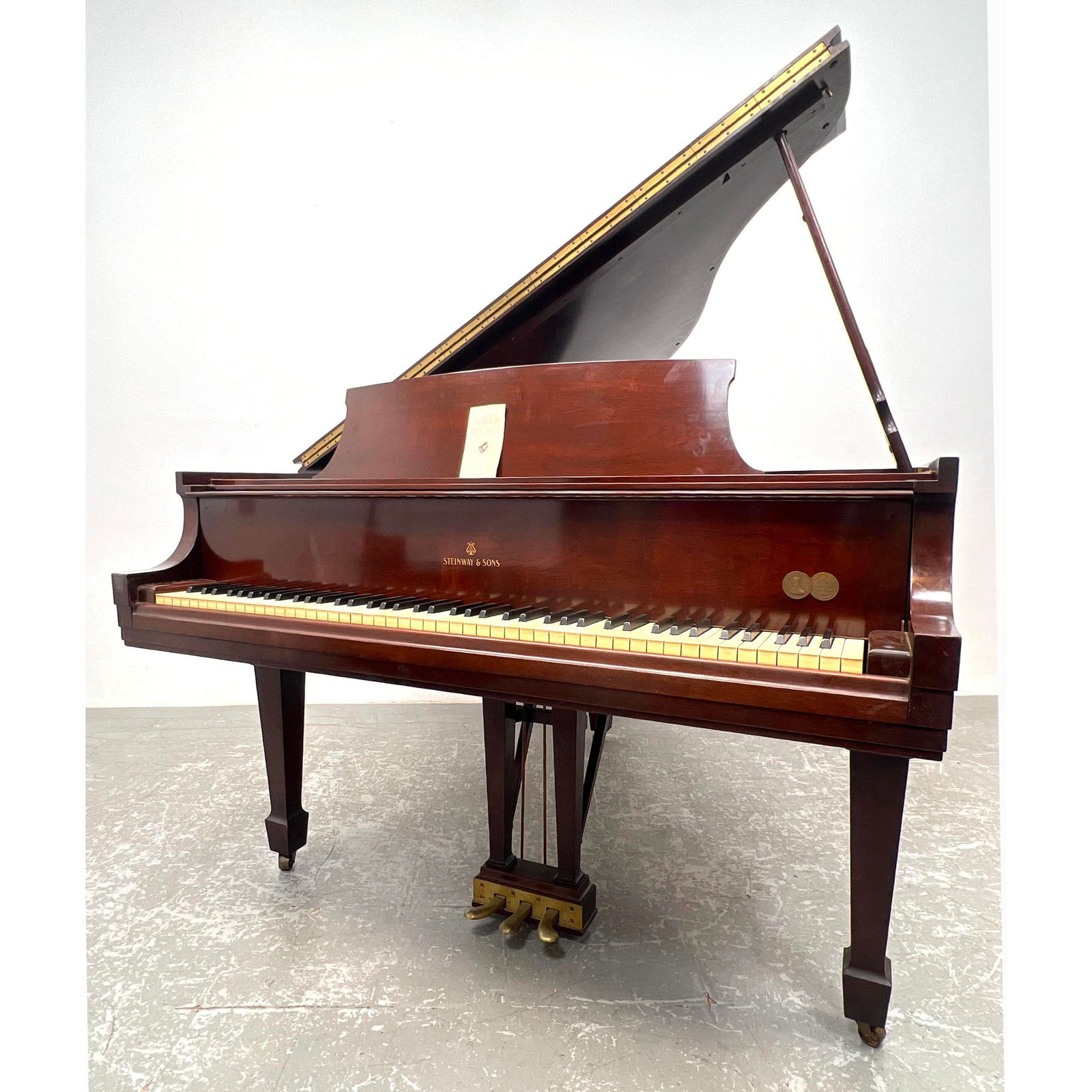 STEINWAY Model S baby grand Piano. Serial 342515.  100th Anniversary Medallion. H2021 - H2039.  Stei (1 of 20)
