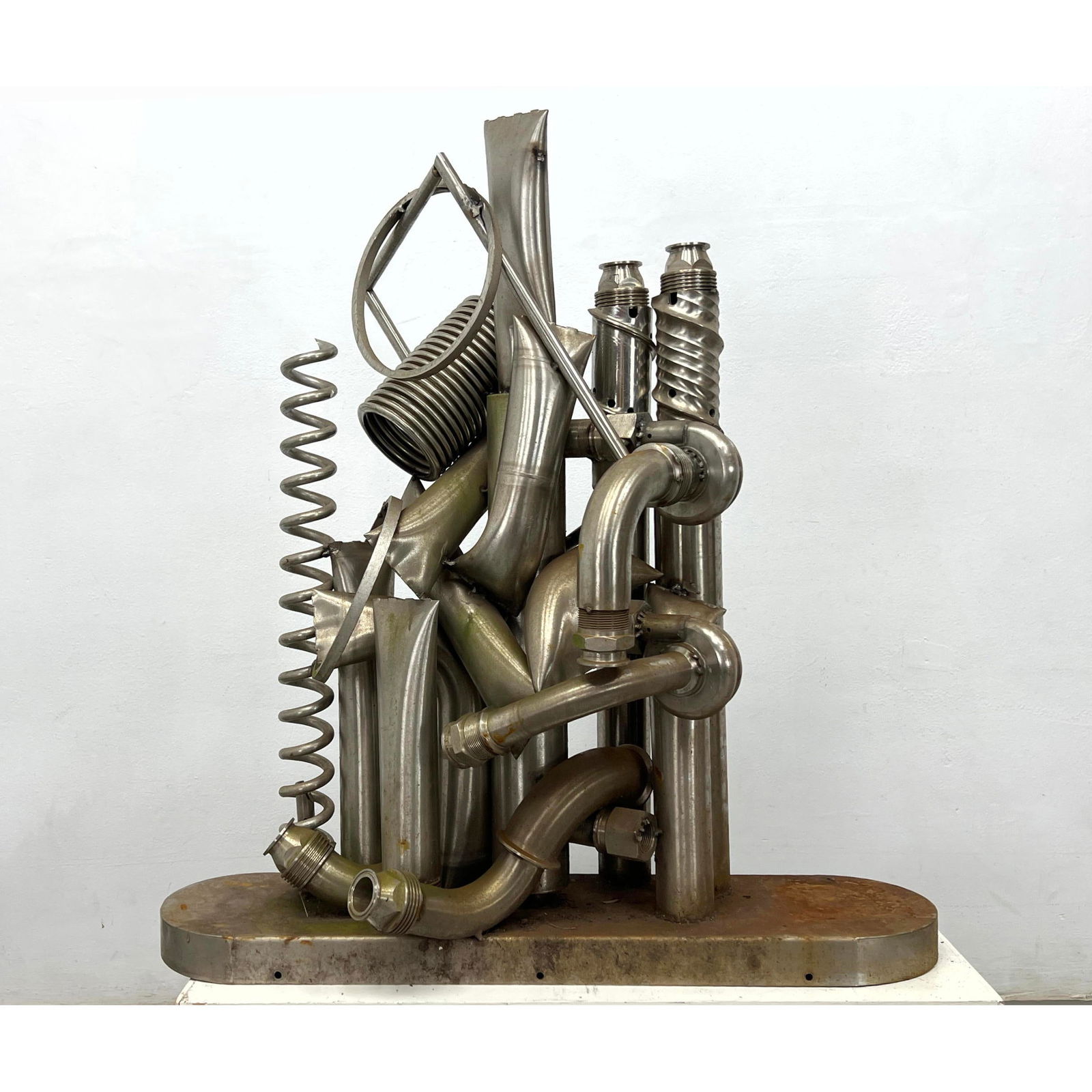 Welded Found Object Sculpture. Abstract Modernist Composition of Industrial Elements. Indoor, Outdoo (1 of 10)