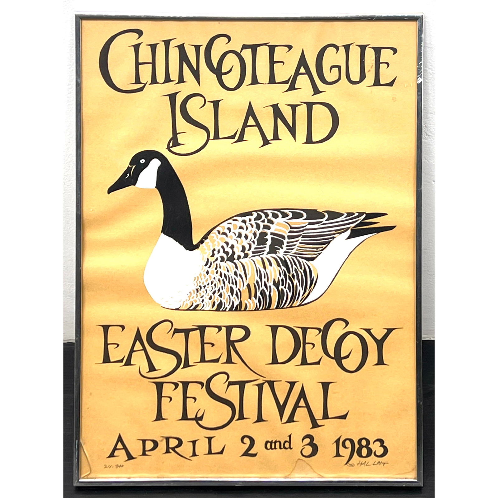Hal Lott Chincoteague Island 1983 Easter Decoy Festival Poster. Signed and Numbered. 211/300 (1 of 10)