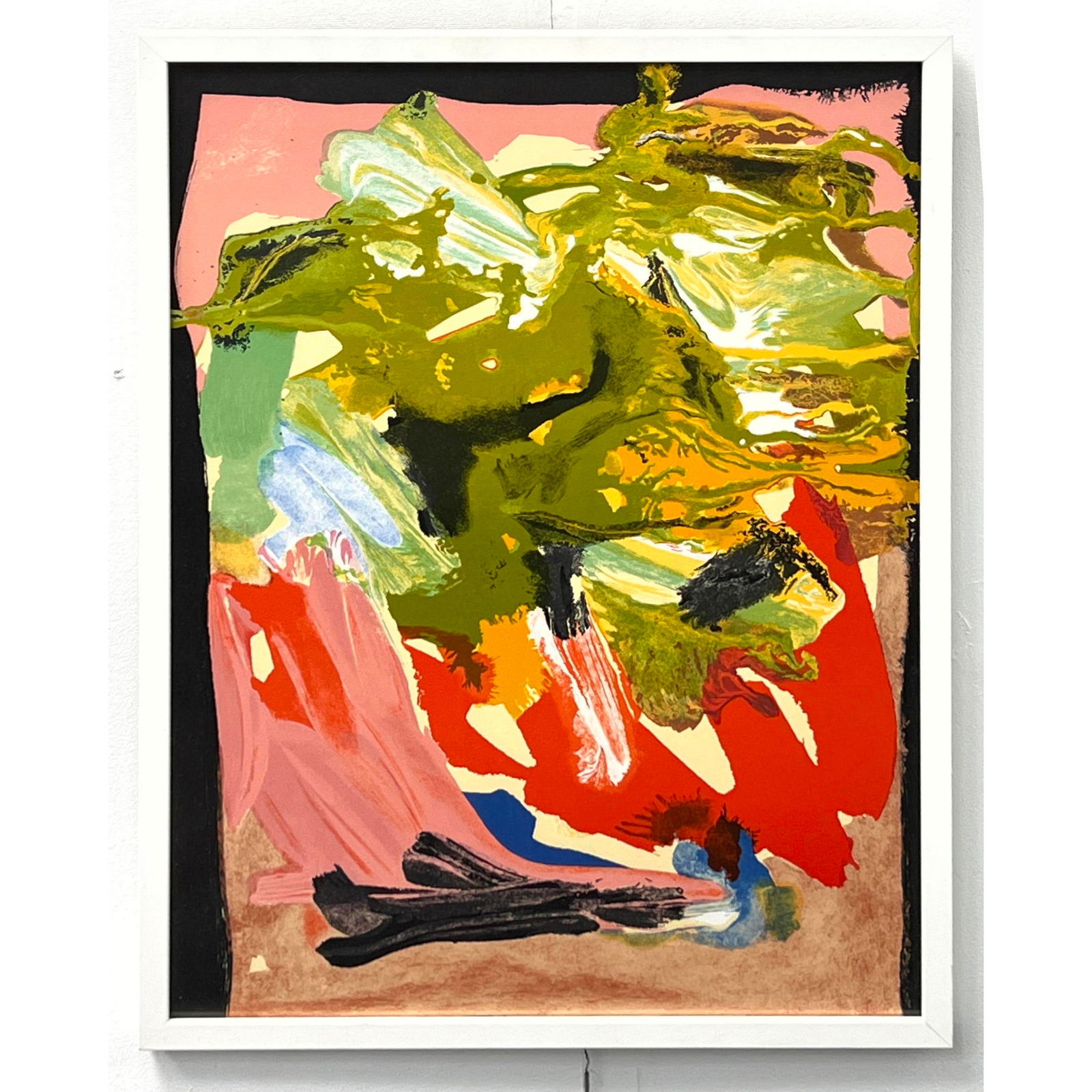 Robert Jacobsen. Abstract Danish Modern. Framed. Lithograph Print, Unsigned. (1 of 6)