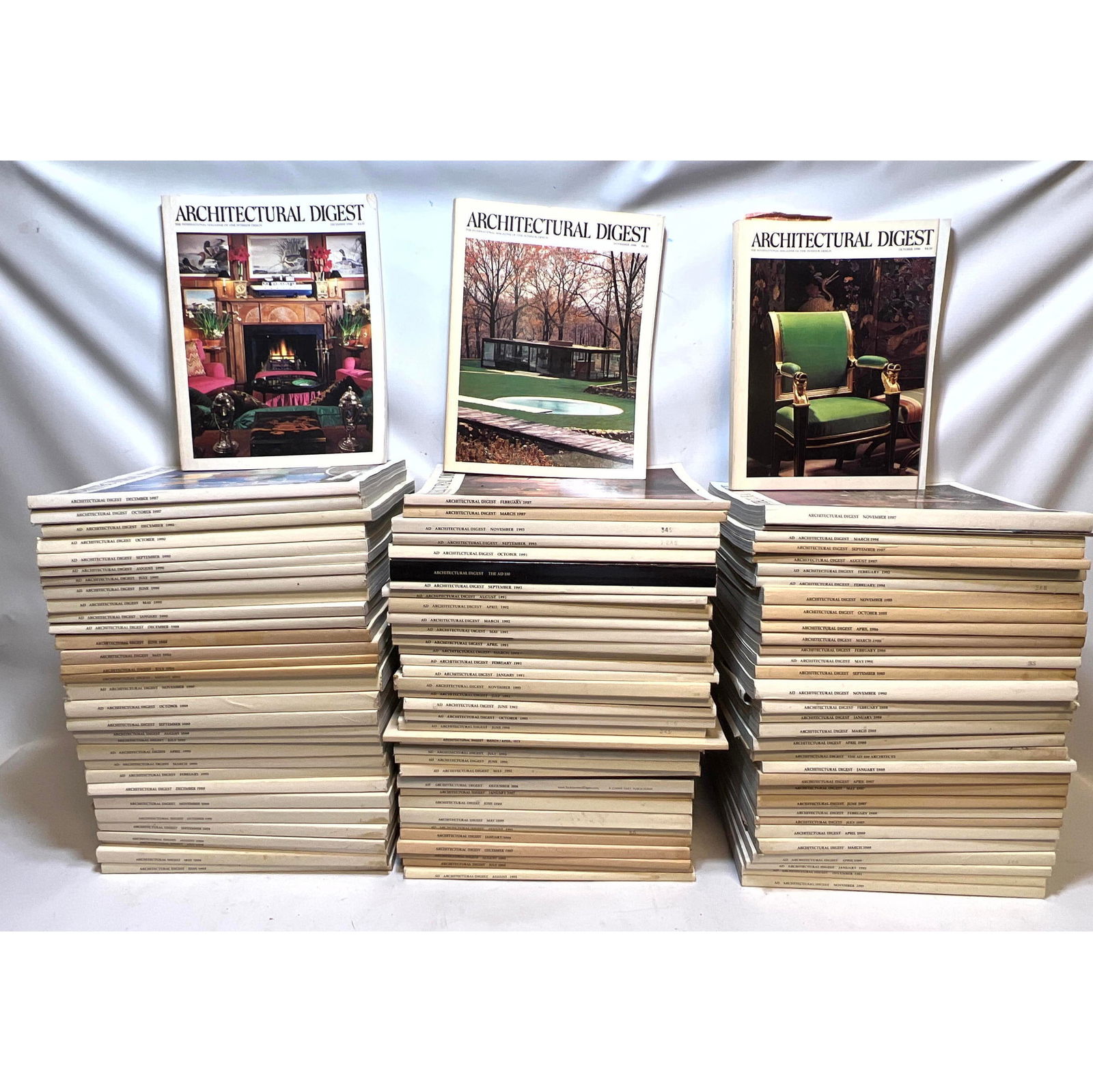 90+ architectural digest fine art and interior design magazines dated 80s-90s (1 of 11)