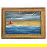 After Gertrude Abercrombie Painting on Masonite. Reflection