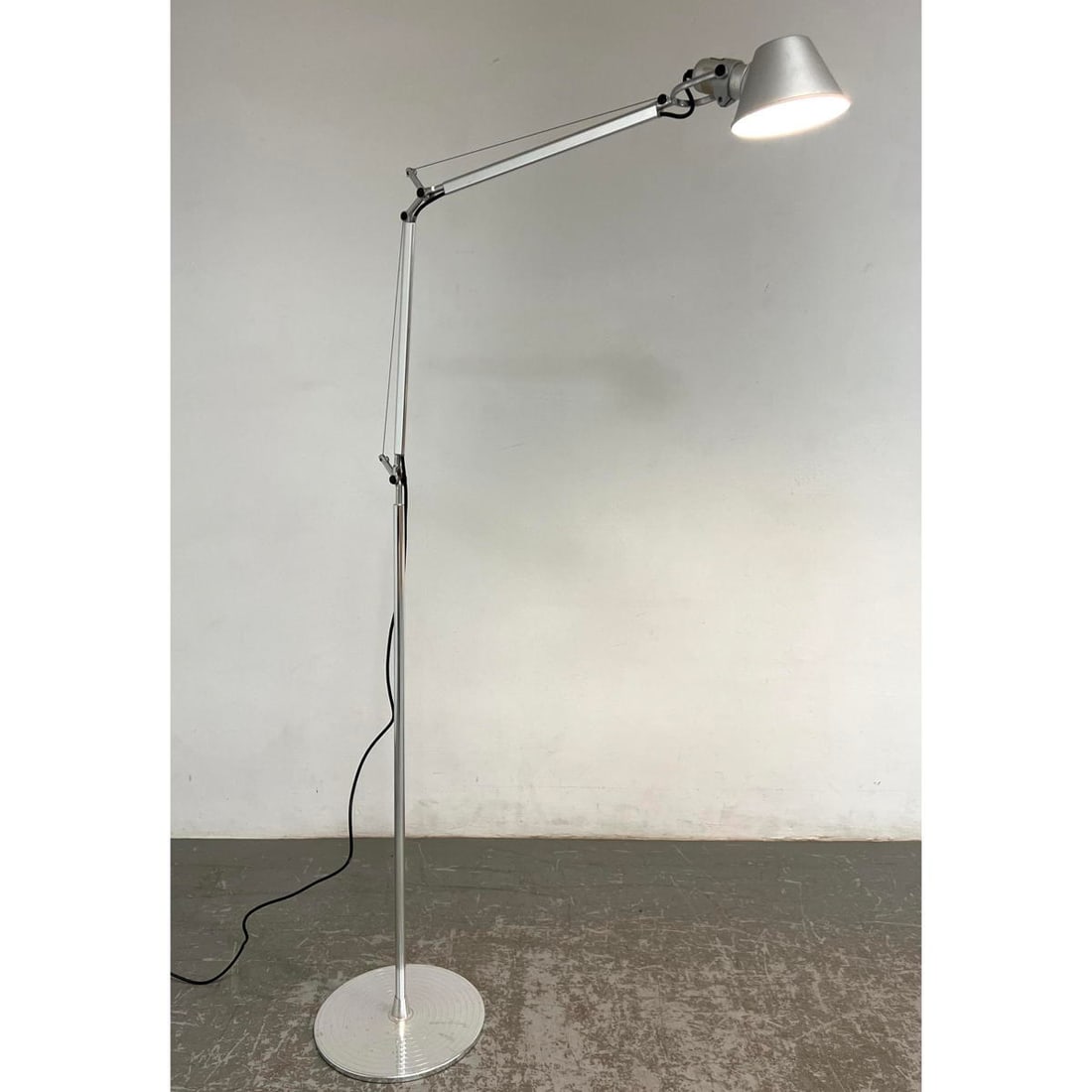 ARTEMIDE Italian Modernist Floor Lamp. Long hinged arms. Marked. (1 of 13)