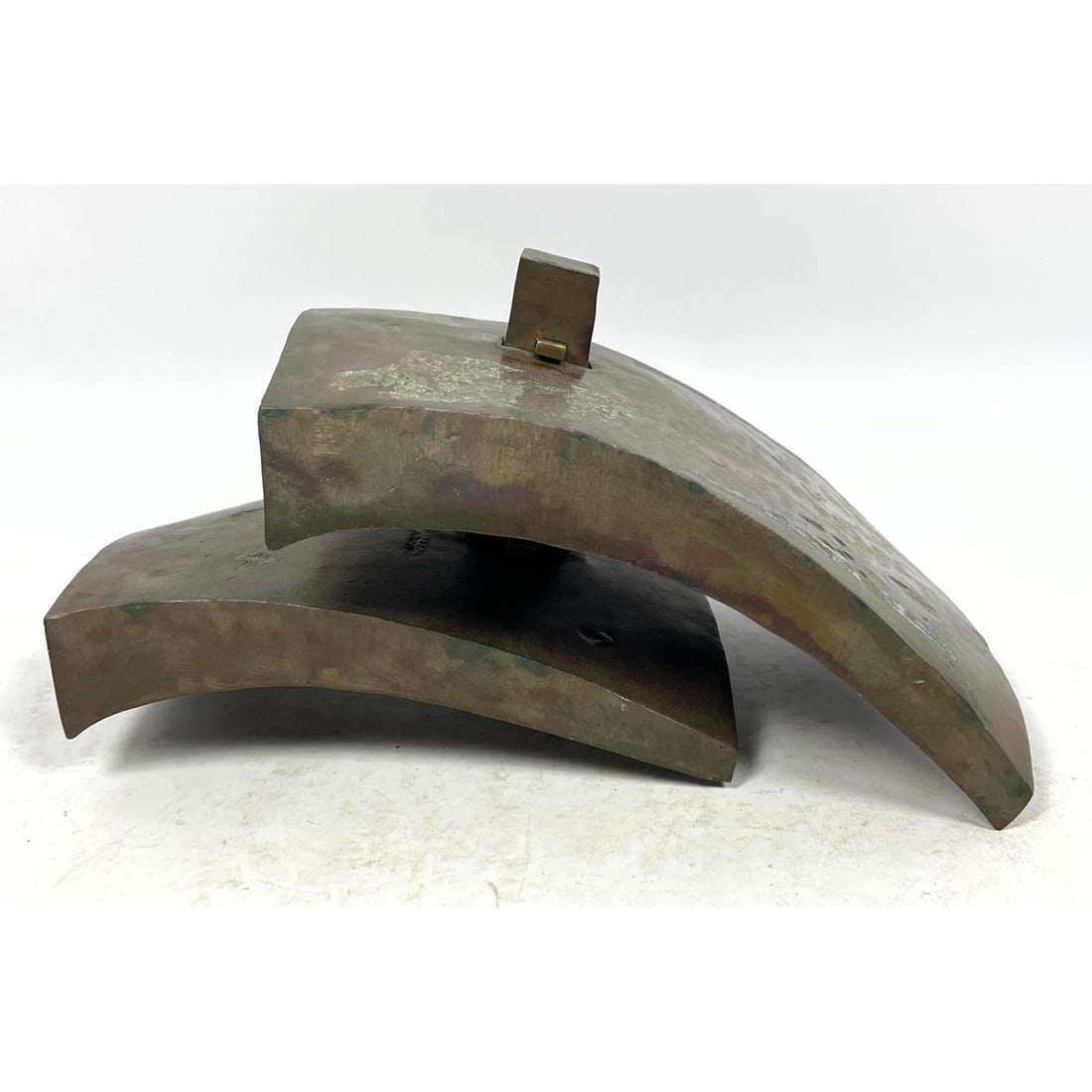 John Egner, Modernist Metal Sculpture, Signed. second half 20th century. Untitled, abstracted figura (1 of 10)
