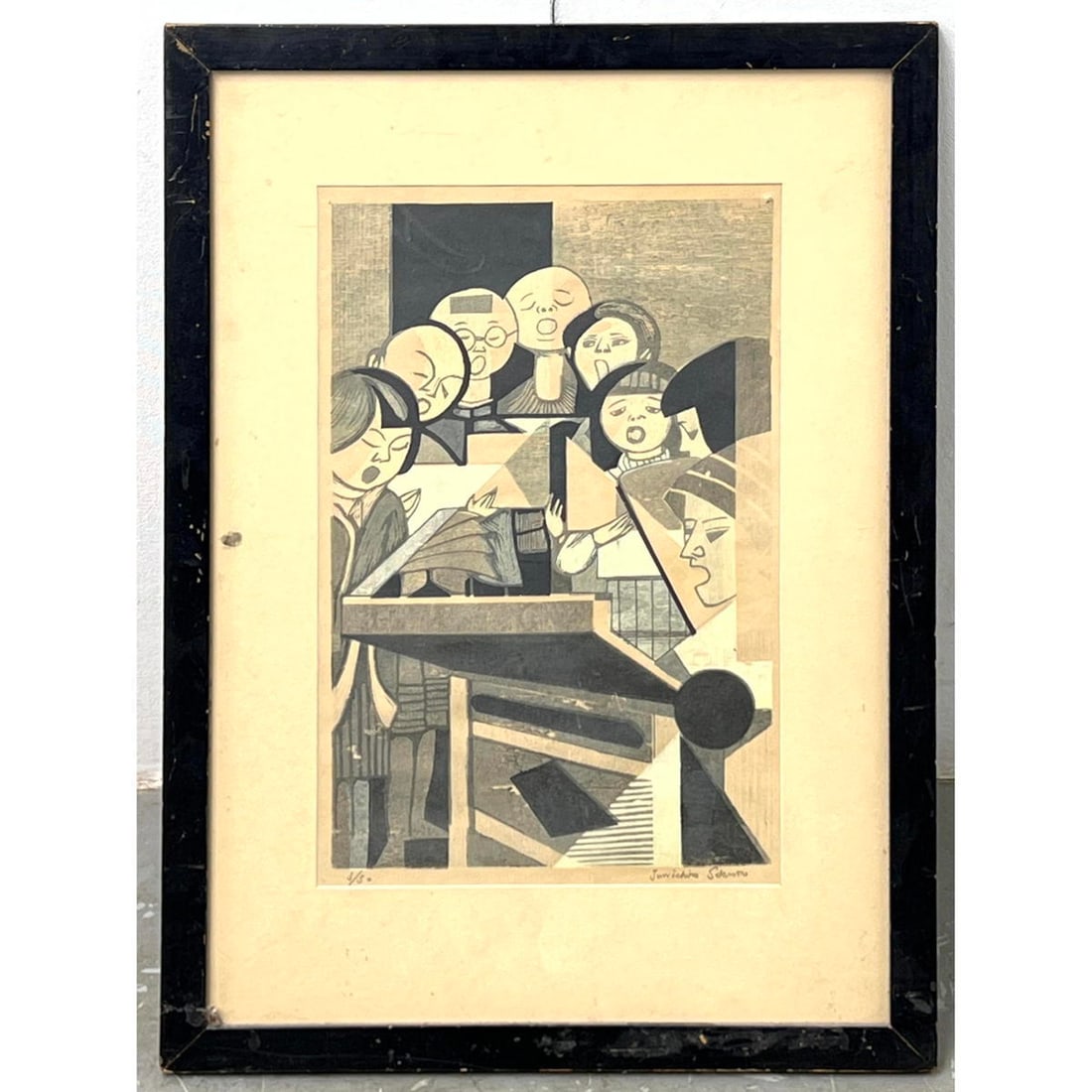 Jun'ichiro Sekino Woodblock Print., Japanese 1914-1988. Signed and Numbered 3/50 (1 of 7)