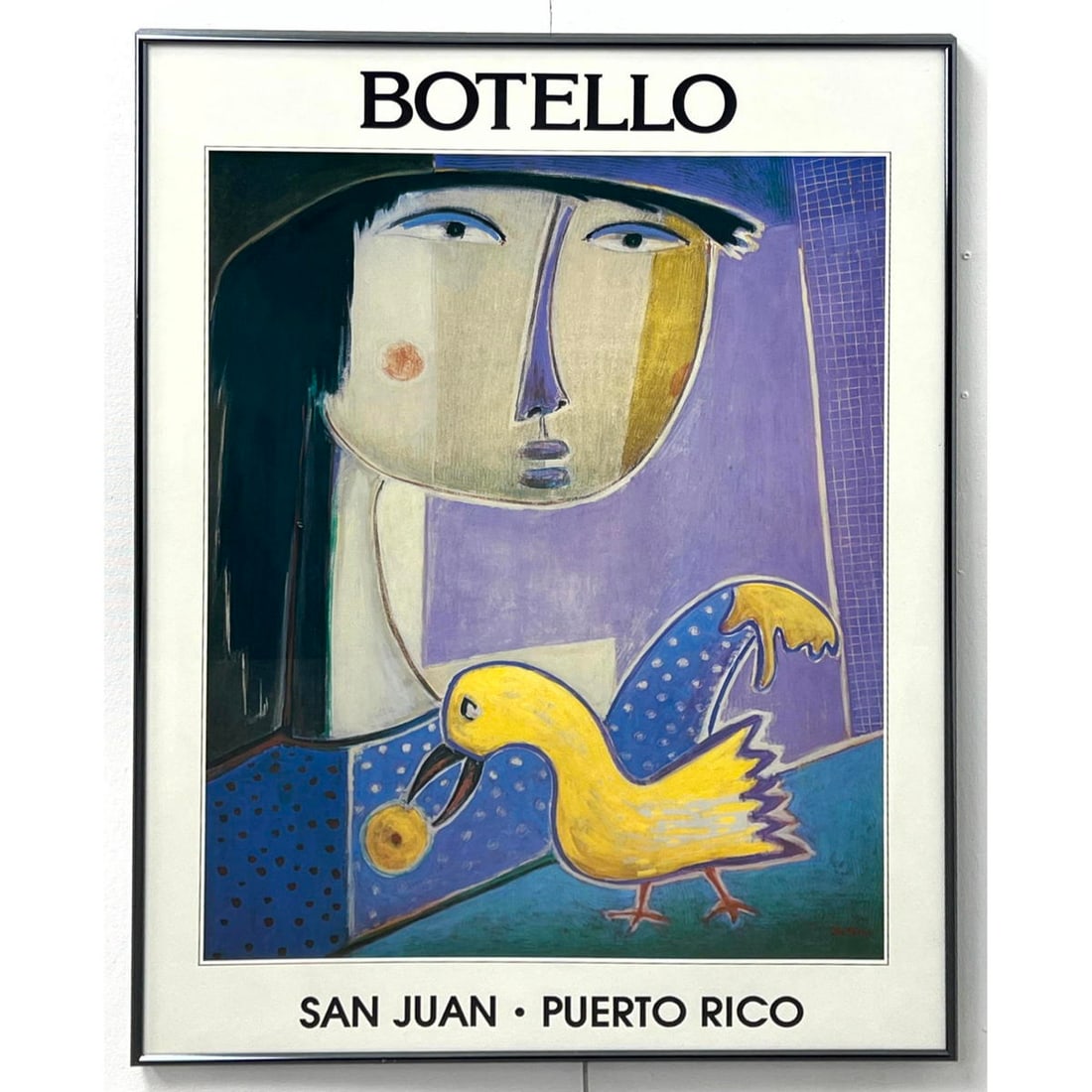 Angel Botello Exhibition Poster. Puerto Rico.: Angel Botello Exhibition Poster. Puerto Rico. Dimensions: Height: 34 inches, Width: 25 inches. --- - We offer curbside delivery for most items to NYC, Manhattan, Close Brooklyn, Hoboken about a week a