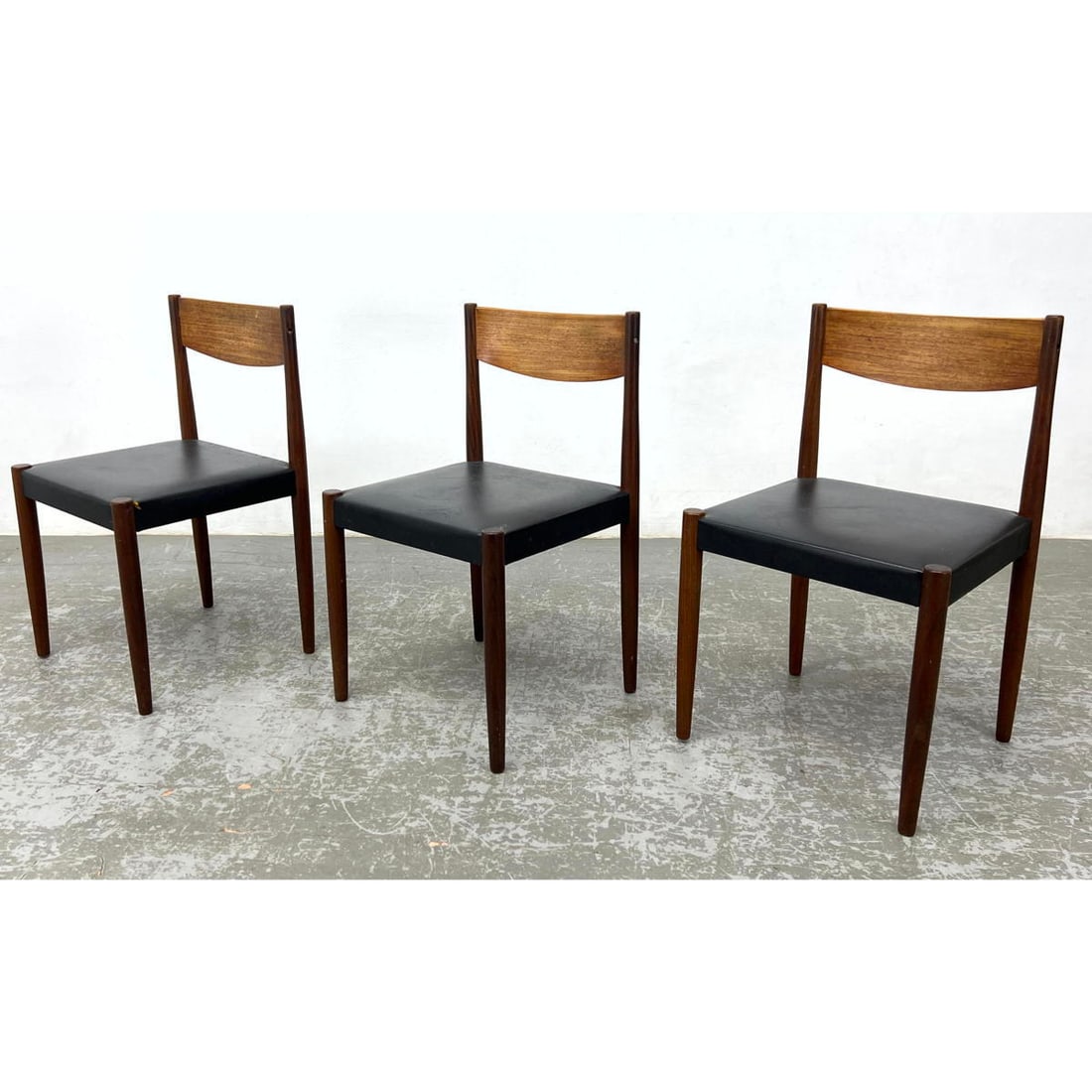 3pc Poul Volther Frem Rojle Danish Modern Denmark Teak Dining Chairs (1 of 13)