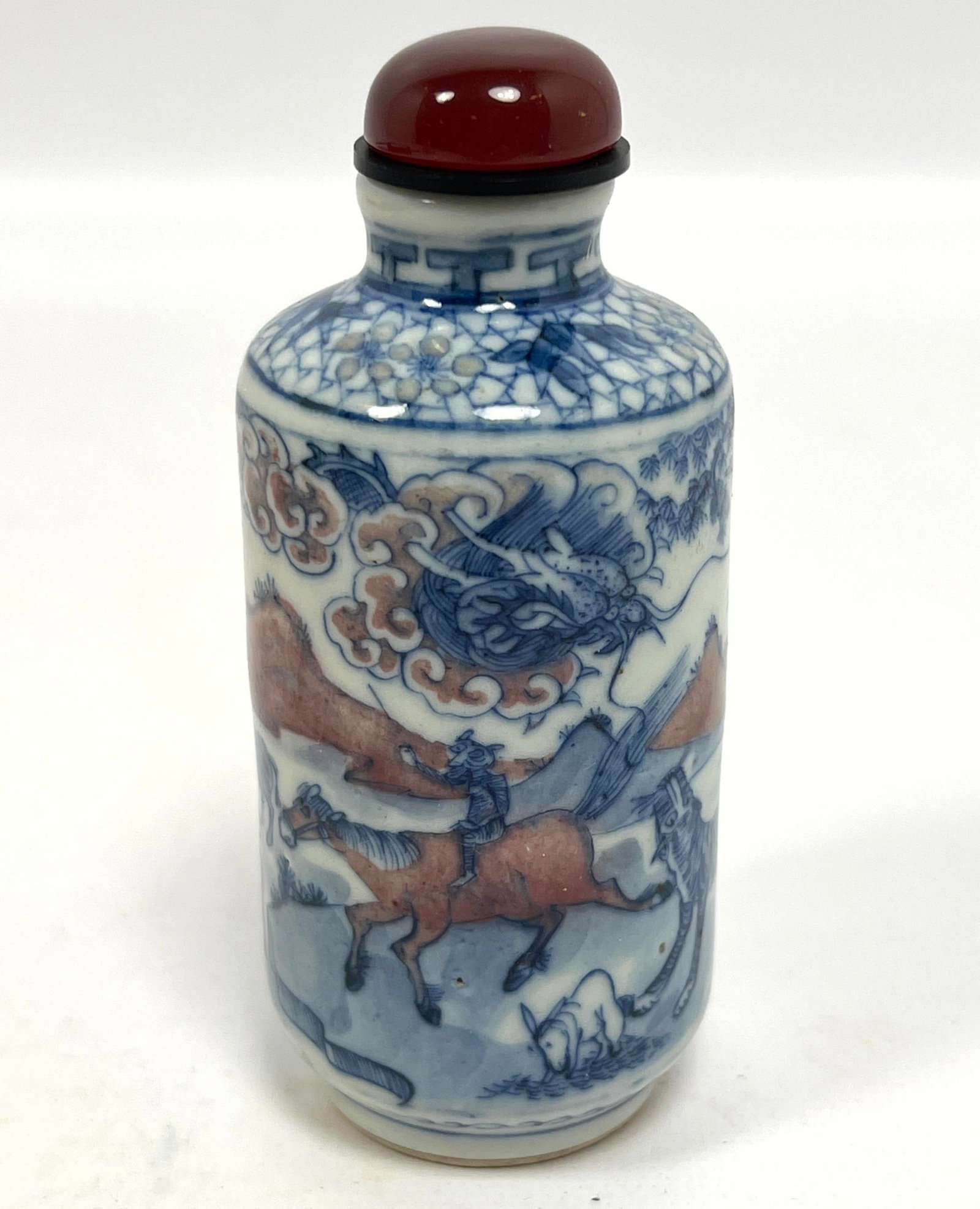 Chinese Porcelain Snuff Bottle with Zodiac animals/ (1 of 10)