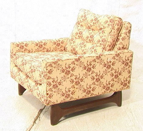 Adrian Pearsall Lounge Chair with Loose Cushions.: Adrian Pearsall Lounge Chair with Loose Cushions. American Modern Walnut.-- Dimensions: H: 29 inches: W: 28.5 inches: D: 31 inches ---