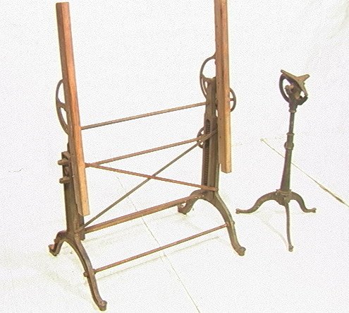 2pcs Industrial Iron Bases. Drafting Table Base: 2pcs Industrial Iron Bases. Drafting Table Base and tripod base.-- Dimensions: ---