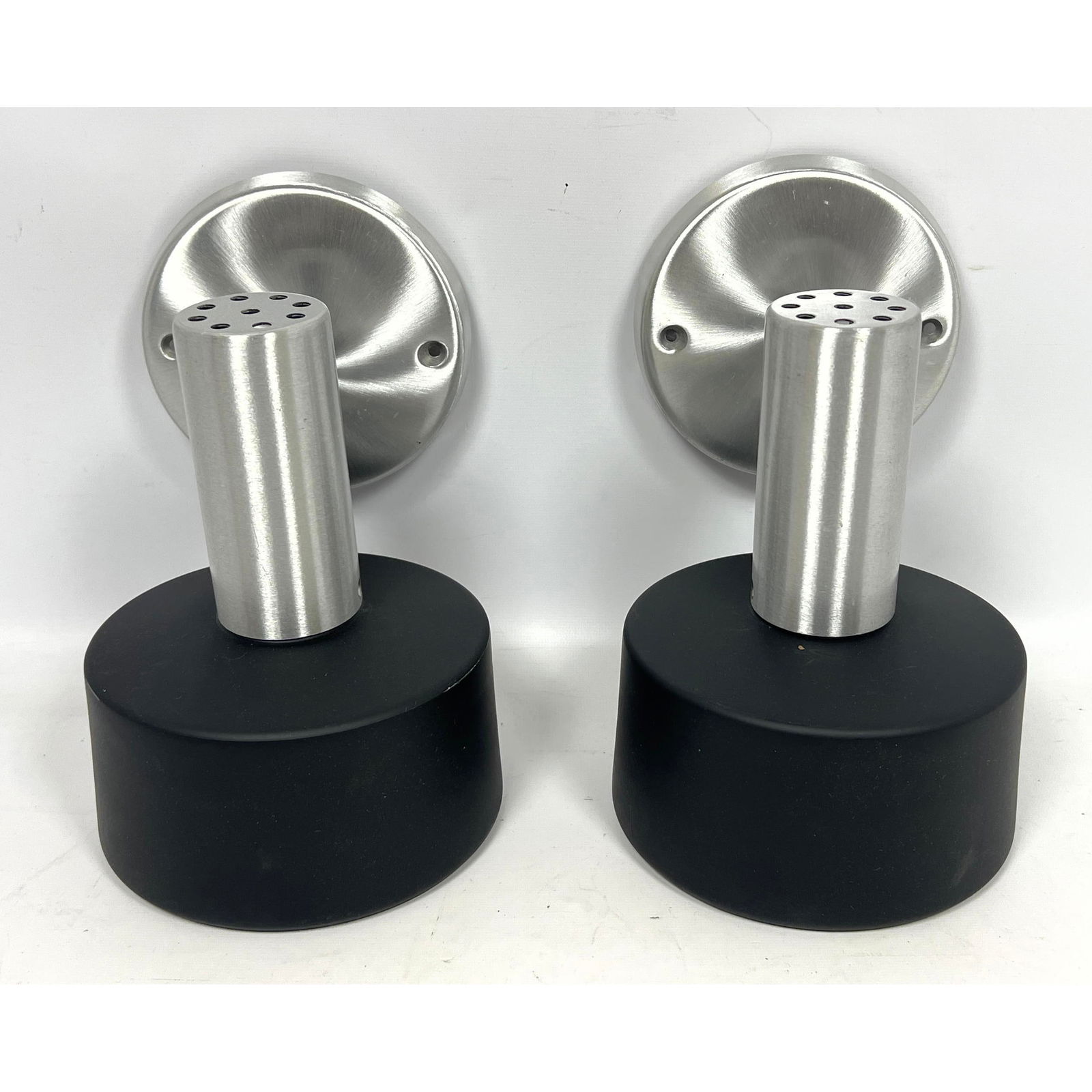 Pair Swivelier Wall Sconce Lamps. Spun aluminum. (1 of 9)