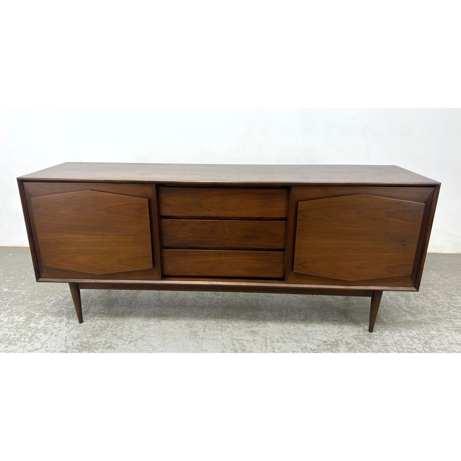 R-WAY American Modern Walnut Credenza made in Denmark (1 of 11)
