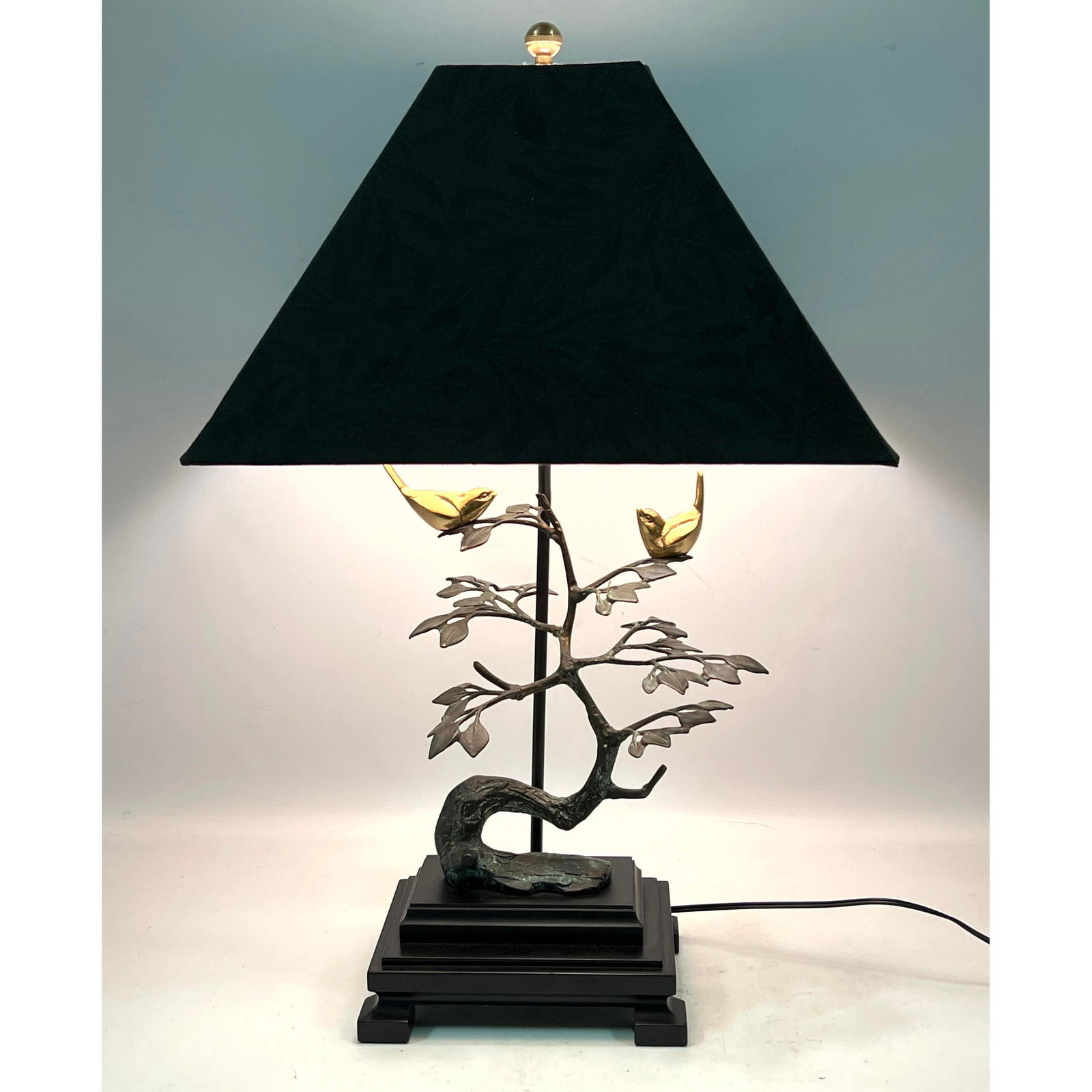 Frederick Cooper birds on tree sculptural lamp. Brass and bronze: Frederick Cooper birds on tree sculptural lamp. Brass and bronze Dimensions: Height: 27 inches, Width: 16 inches, Depth: 16 inches. --- - We offer curbside delivery for most items to NYC, Manhattan, C