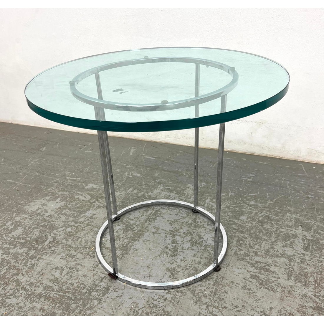 Nico Zographos Style Side Table with .75 inch Glass (1 of 5)