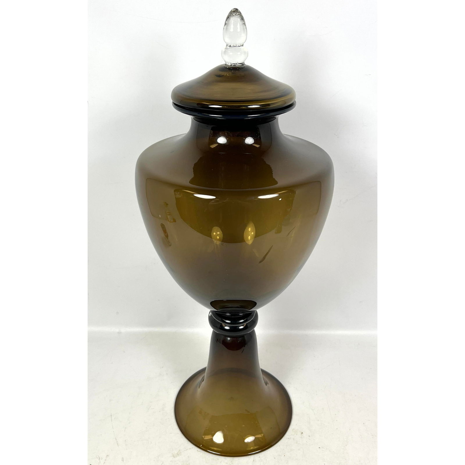 Large Hand Blown Murano Glass Lidded urn. (1 of 9)