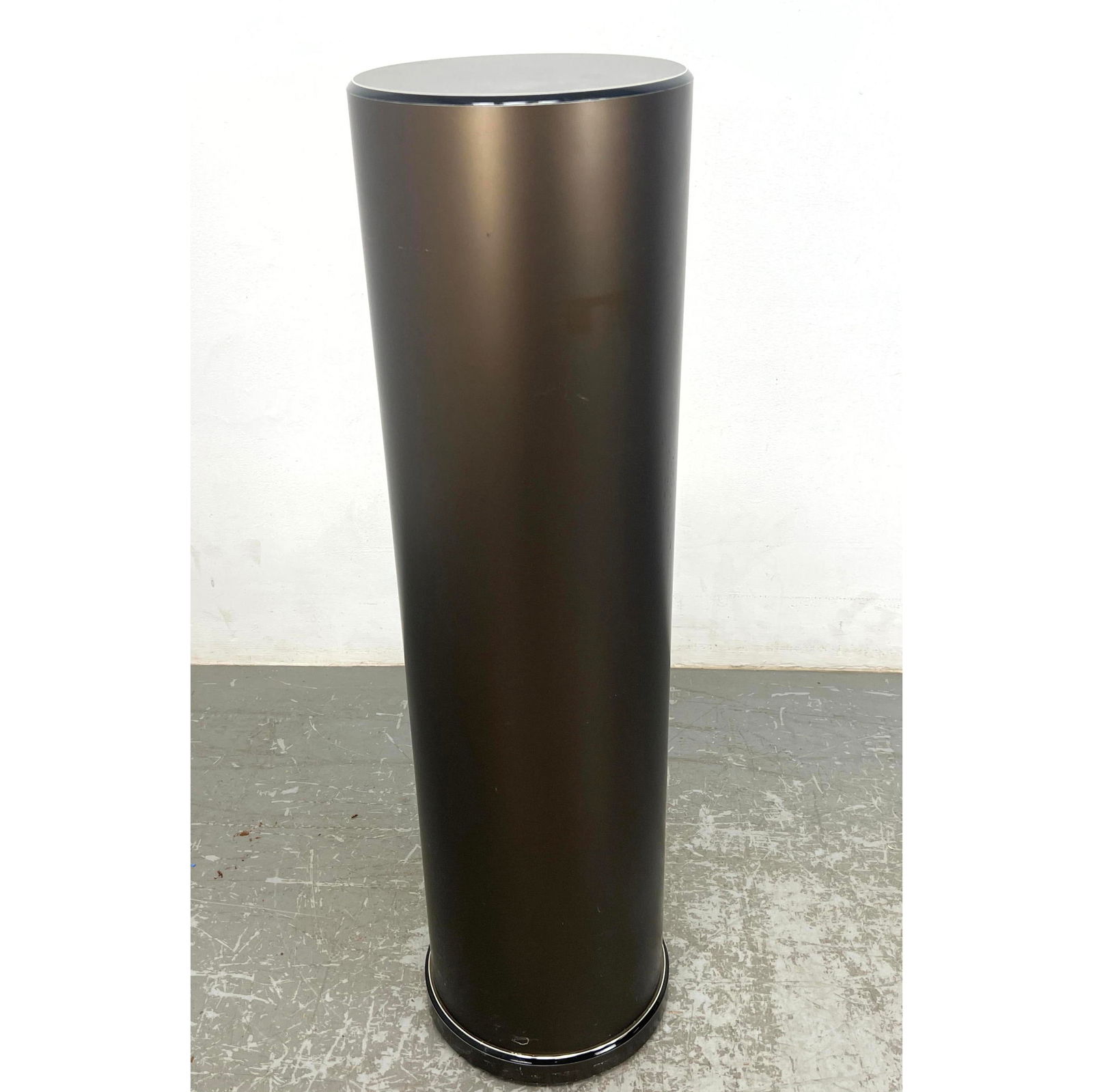 Tall Metal Laminate Column Pedestal. Bronze finish. (1 of 11)
