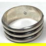 Sterling Silver Hinged Clamper Bracelet. Mexico. Marked.