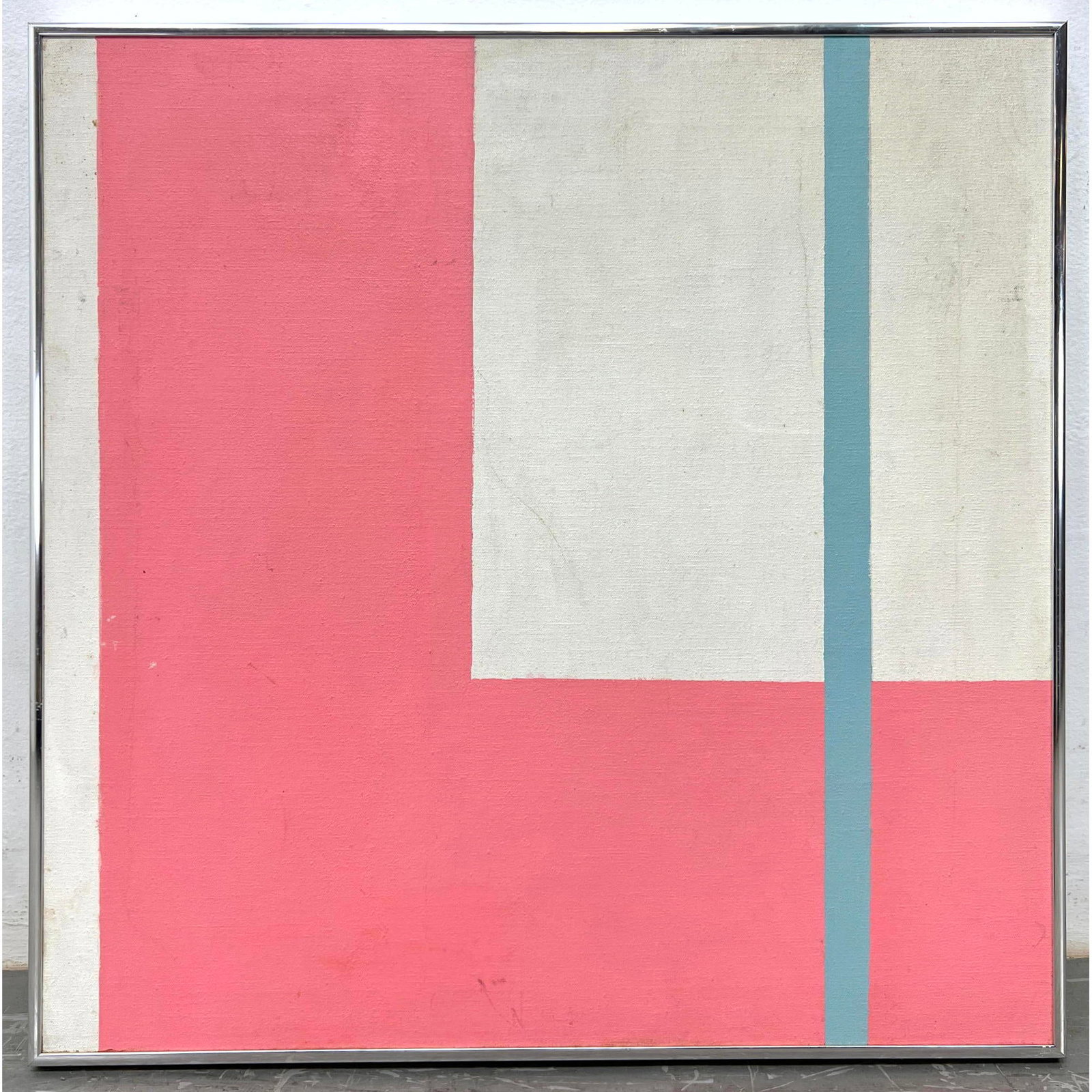 Paulo Pasta Abstract Modern Painting on Canvas.: Paulo Pasta Abstract Modern Painting on Canvas. Dimensions: Height: 24.5 inches, Width: 24.5 inches. --- US Packing and Shipping charge: $95 Plus insurance at a rate of $1 per hundred. - We offer curb