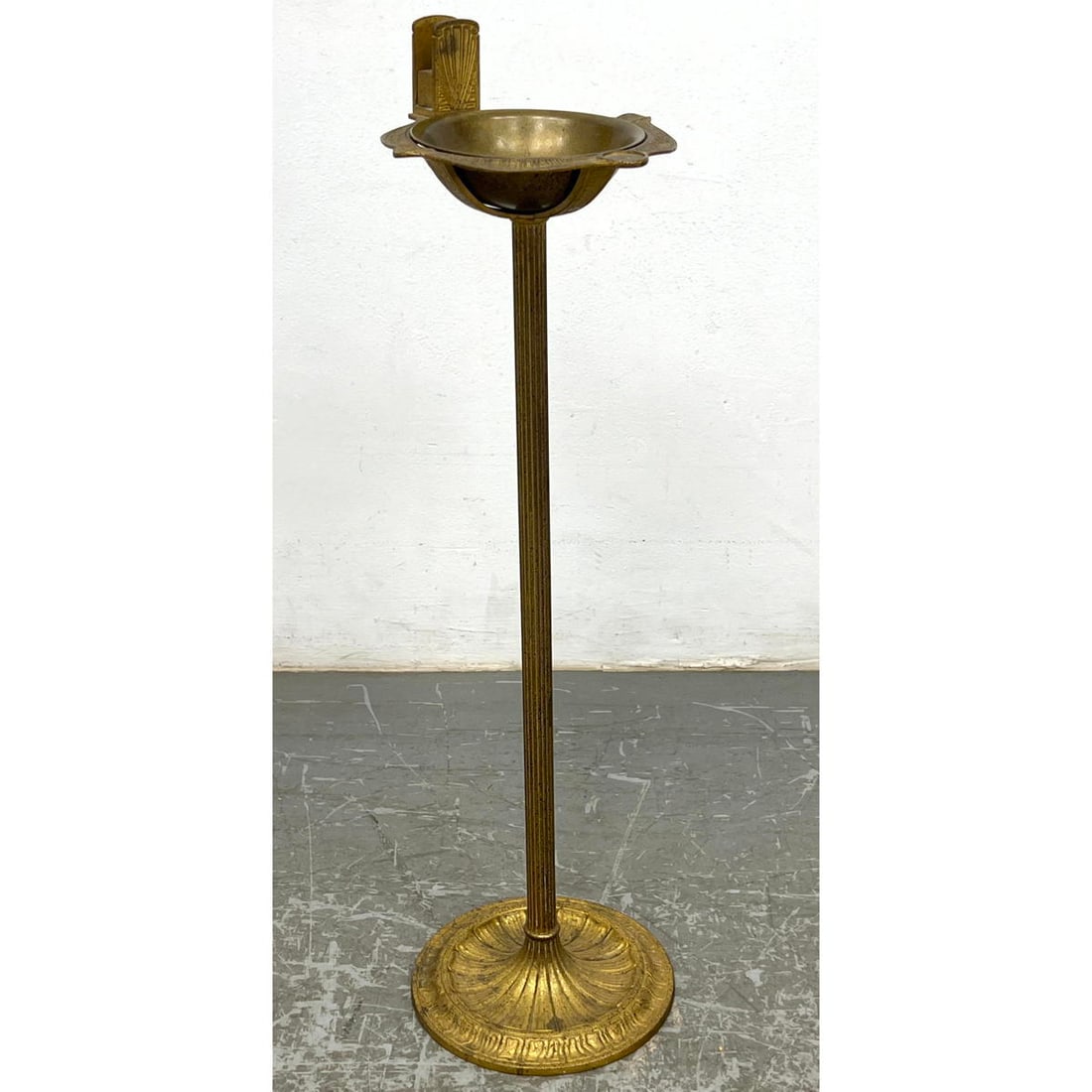 TIFFANY and CO Vintage Gilt Bronze Smoking Stand. Stand has decorative trim. Match box holder and se (1 of 11)