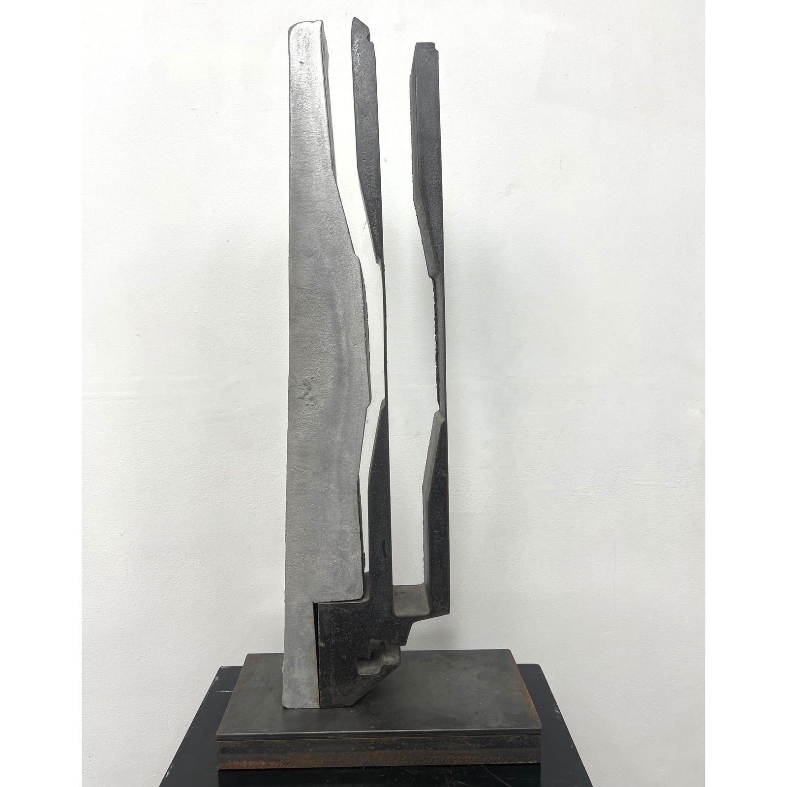 John Ruppert 1985 Welded Mixed Metals Brutalist Sculpture. Signed J Ruppert 1985.  Solid Heavy. (1 of 9)
