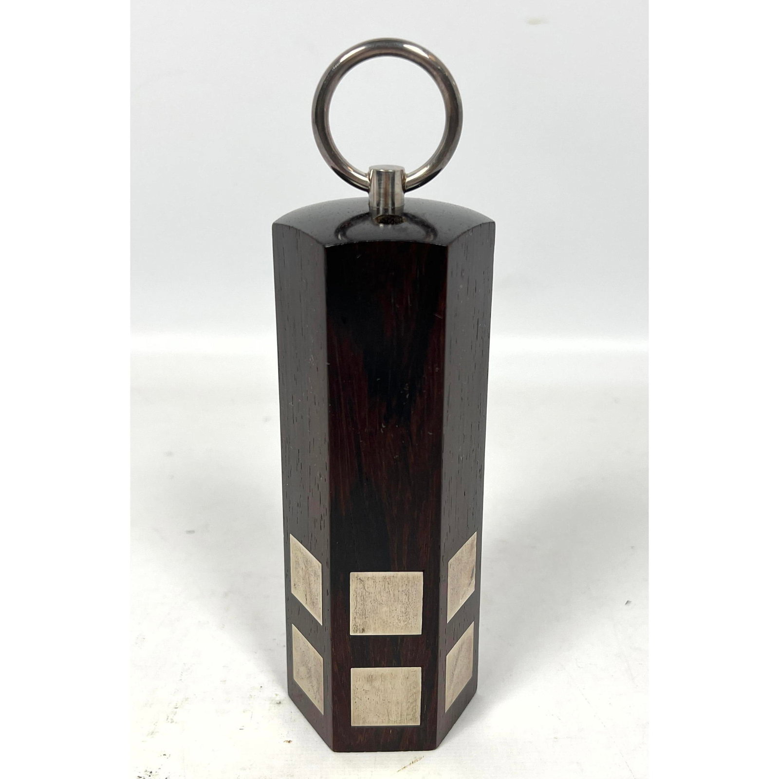 Danish Modern Hans Hansen Rosewood and Sterling Silver Pepper Grinder Denmark. Dansk Style. (1 of 10)