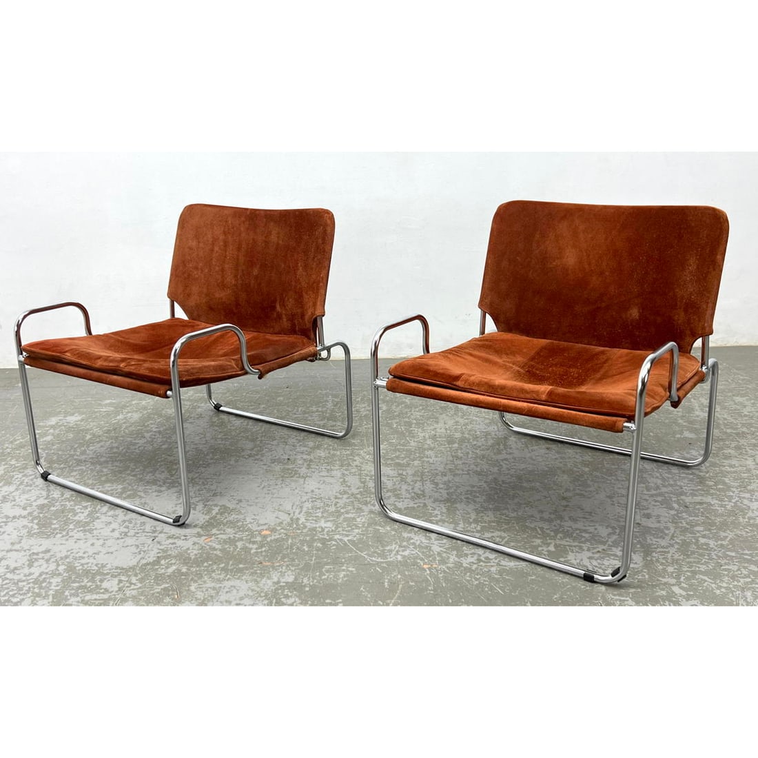 Pair Kenya Lounge Chairs by Claude Courtecuisse. Unsigned. (1 of 12)