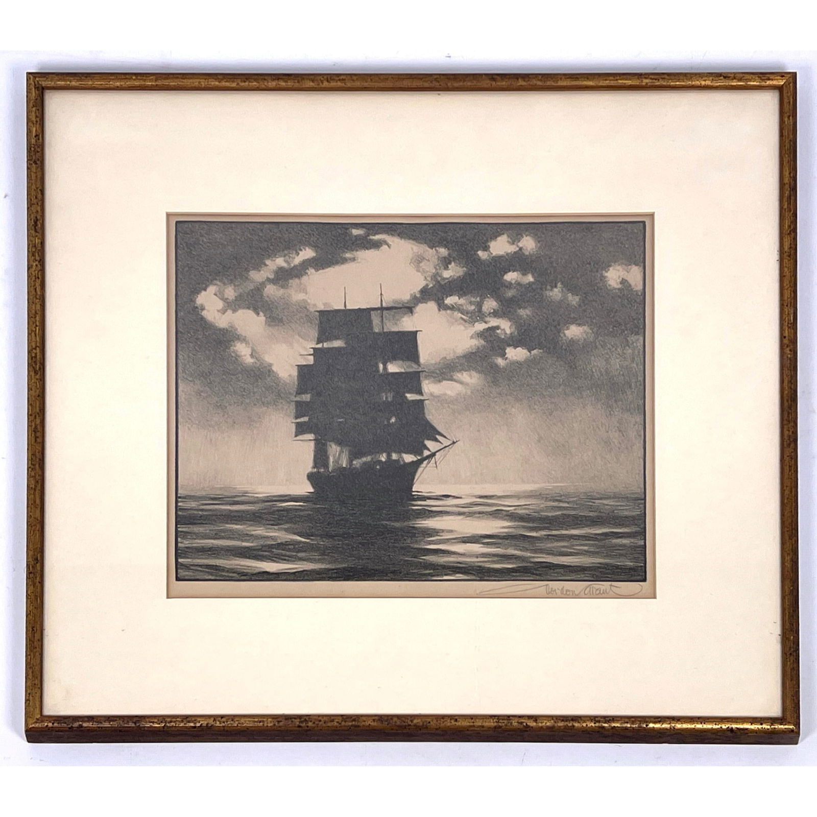 Gordon Grant Tropic Night lithograph 1939, Hand Signed (1 of 8)