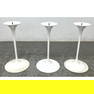 Set 3 Knoll small round side table bases. All marked Knoll. Eero Saarinen
