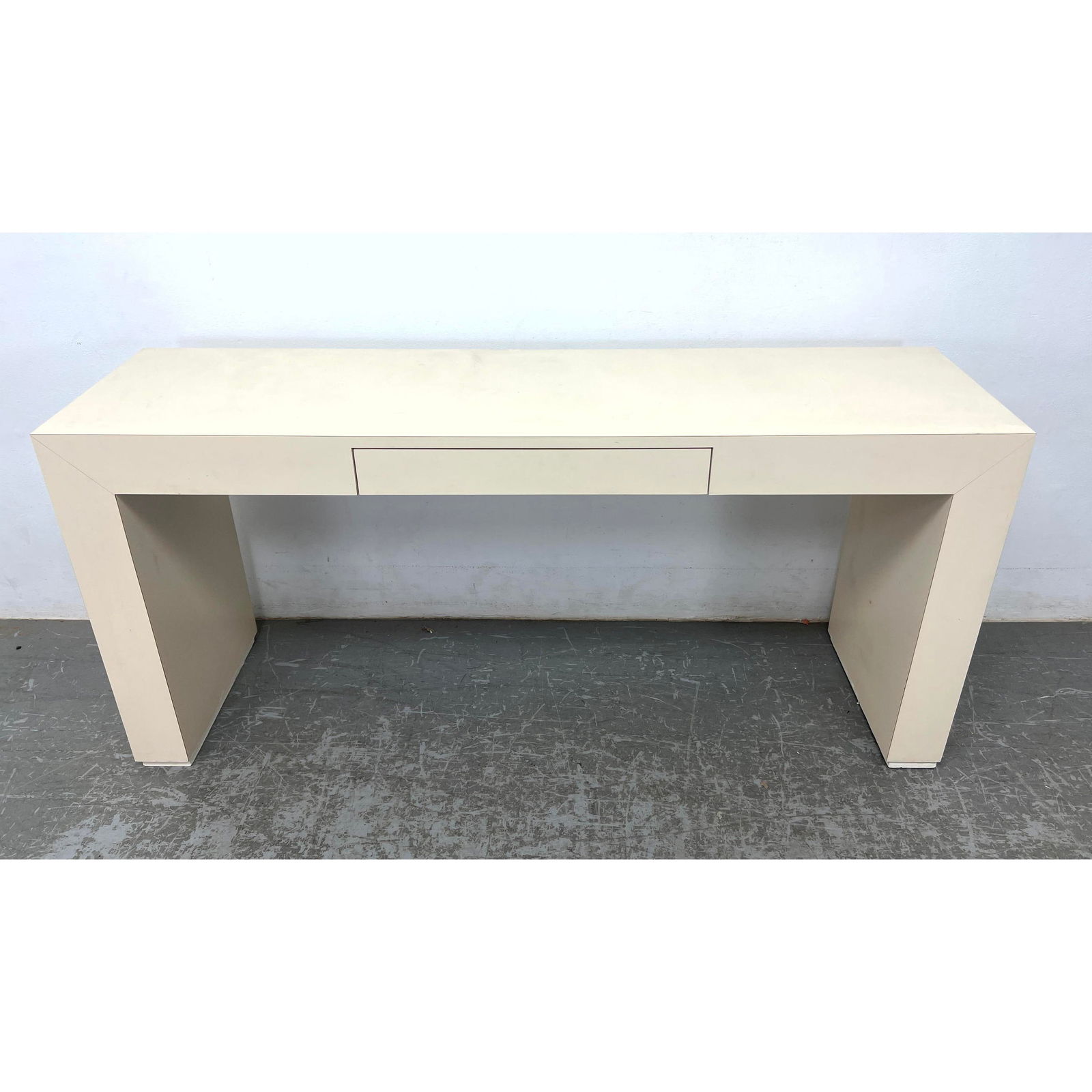 Mid Century Modern Laminate 1 Drawer Console Table. (1 of 5)