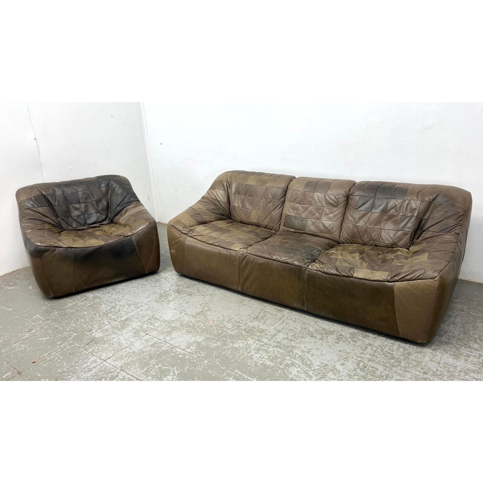 Italian Leather Loveseat and Lounge Chair Patch design. (1 of 12)