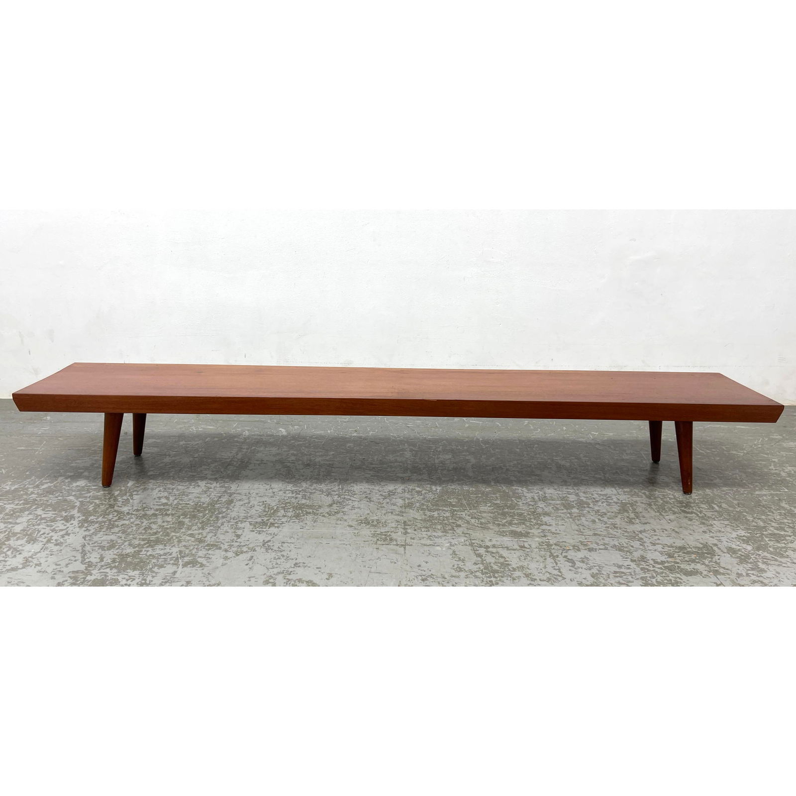 Artisan Made Mahogany Hard Wood Low Bench Table. Heavy mature growth wood. (1 of 12)
