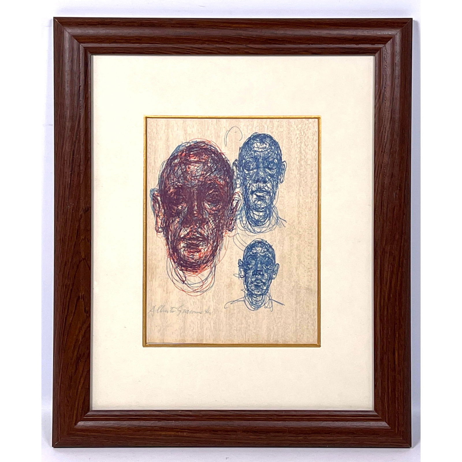 Alberto Giacometti print. 3 heads. (1 of 7)