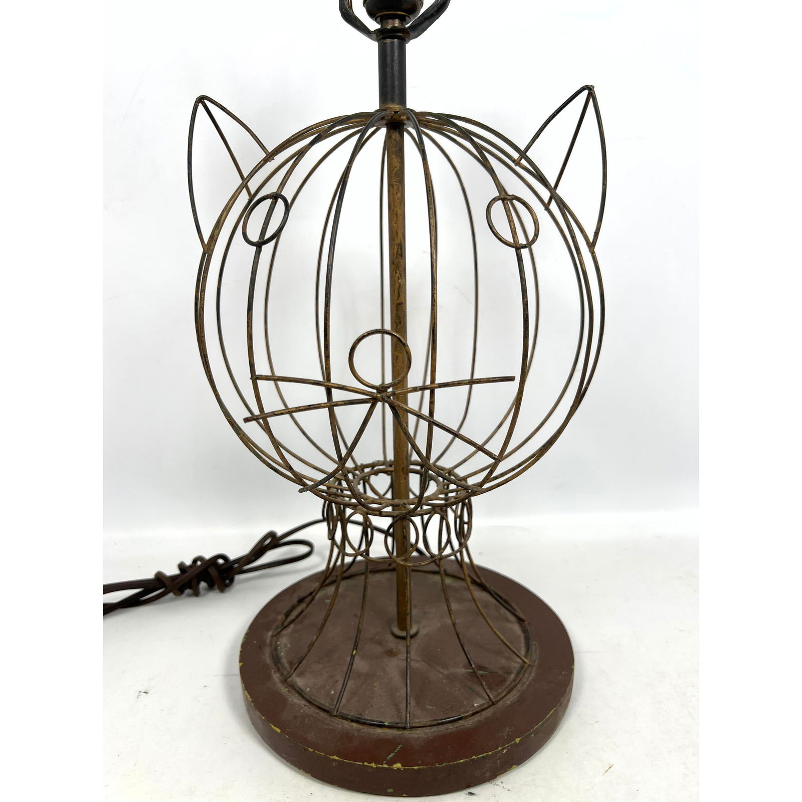 Frederick Weinberg Style Vintage Wire Cat Head Lamp, Vintage (1 of 6)