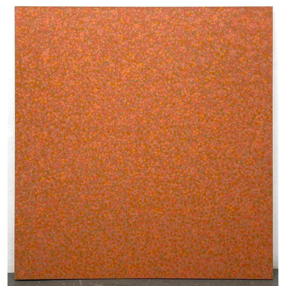 NICK D VACCARO Modernist Painting. Pointillist inspired 5' Abstract Painting. Stretched canvas on wo (1 of 13)