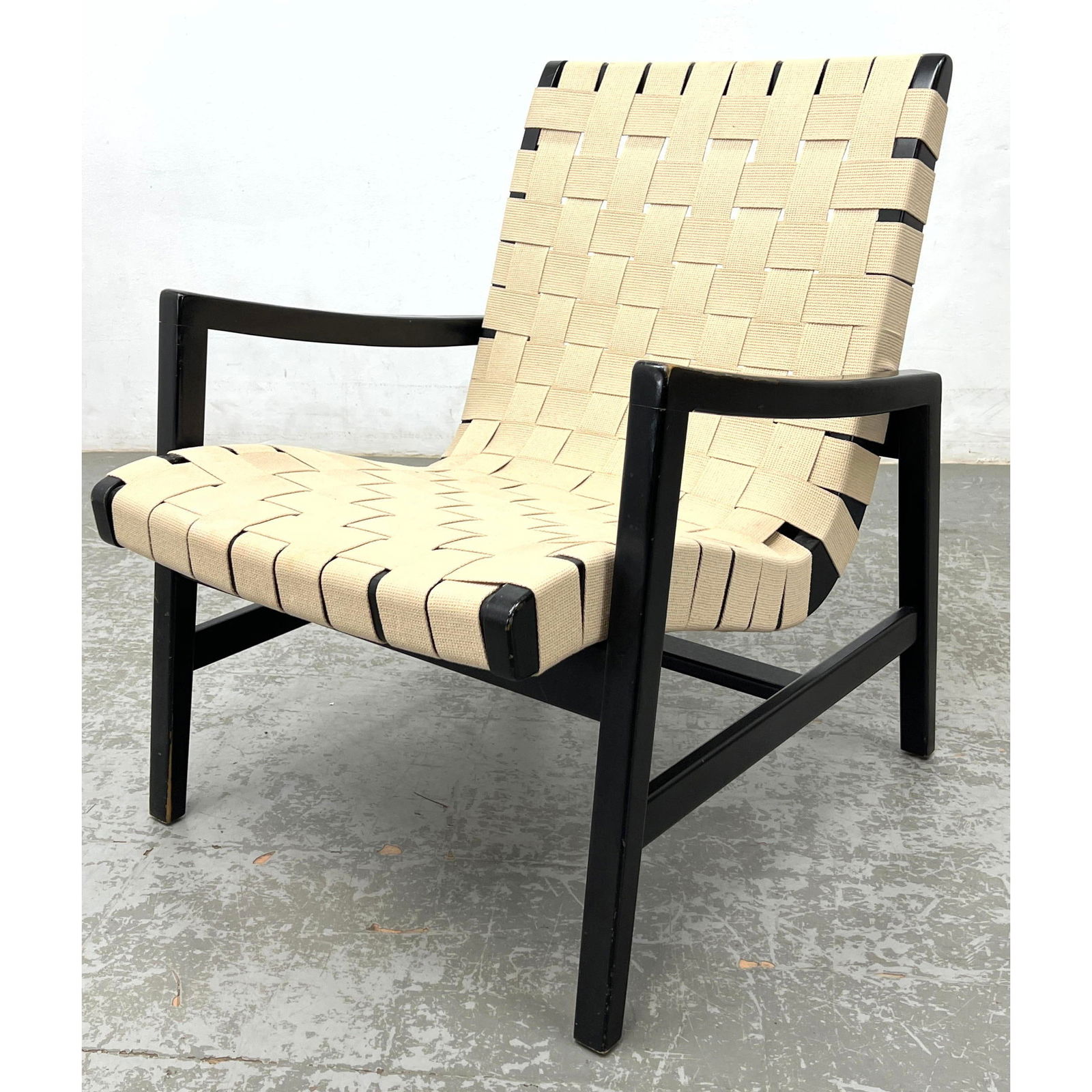 Jens Risom Knoll Studio Woven Lounge Chair. (1 of 13)