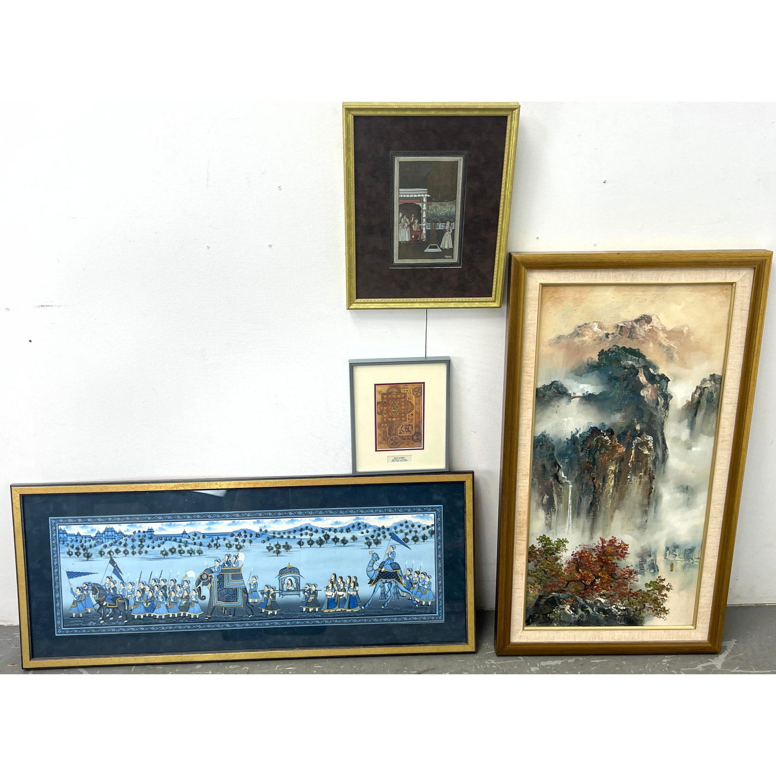 Lot 4 Asian Art. John Wang Painting, Ashor Jaipur Gouache, (1 of 19)