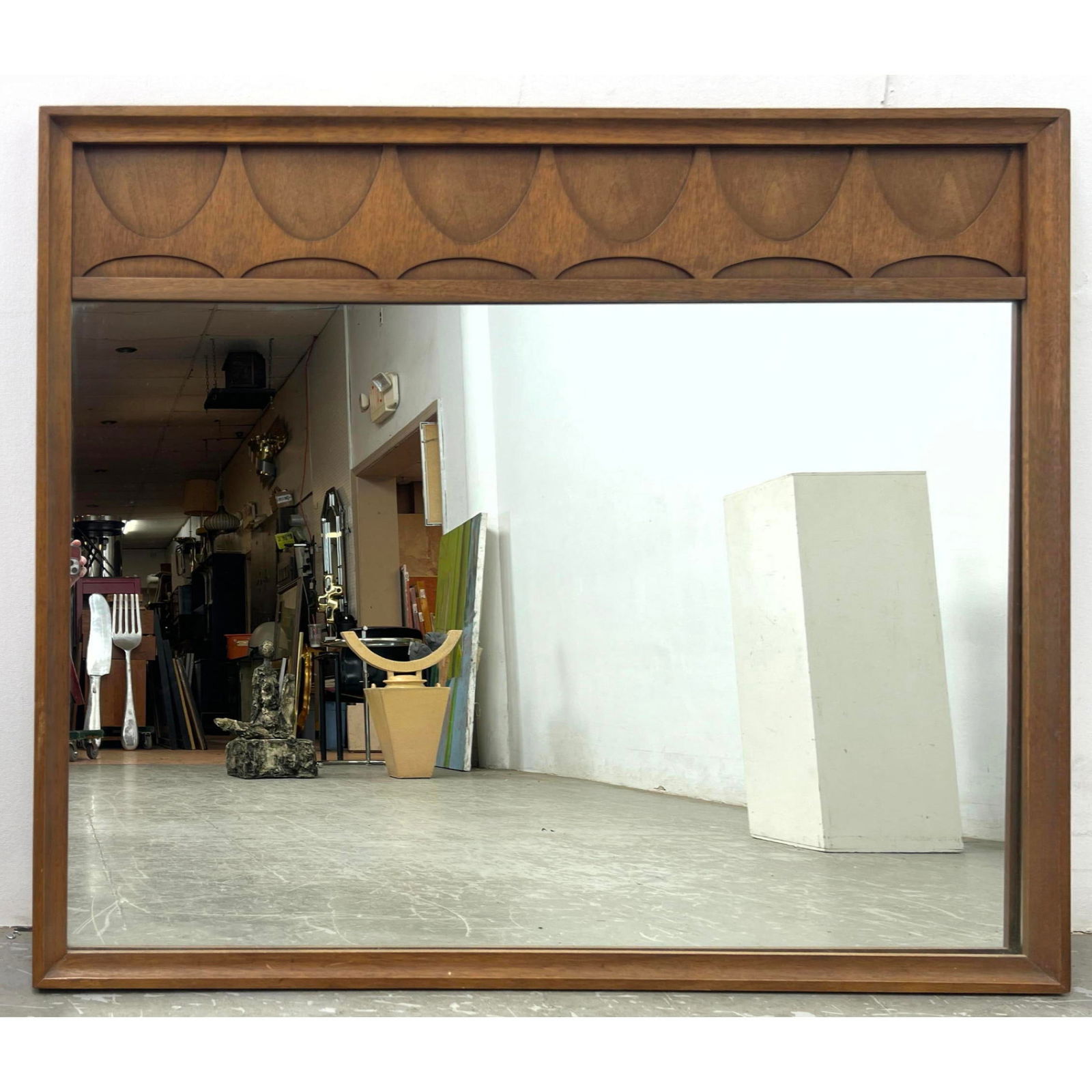 Broyhill Brasilia Wall Mirror. American Modern Walnut. (1 of 6)