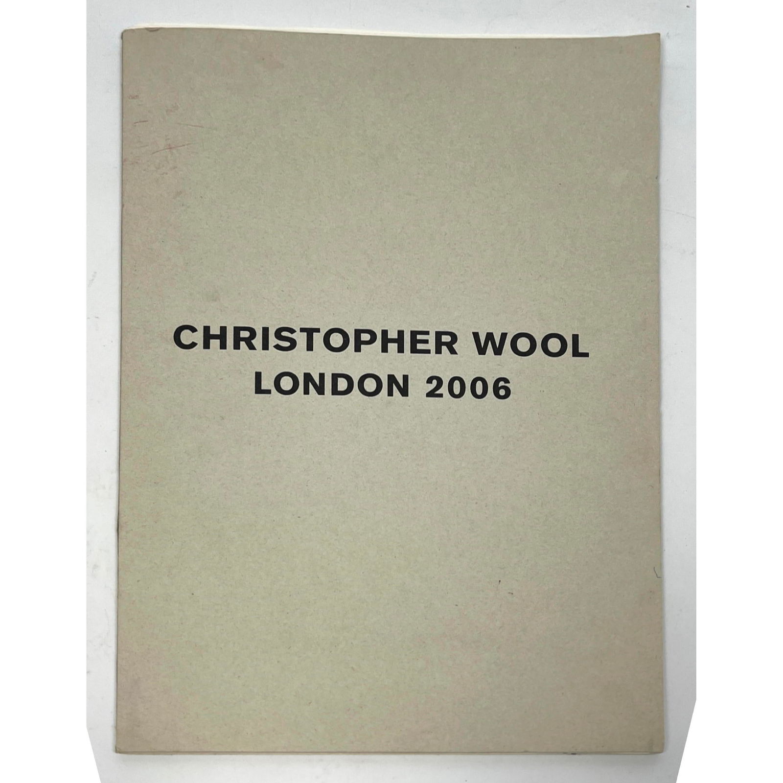 Christopher Wool London 2006 book with 18 offset lithographs (1 of 20)