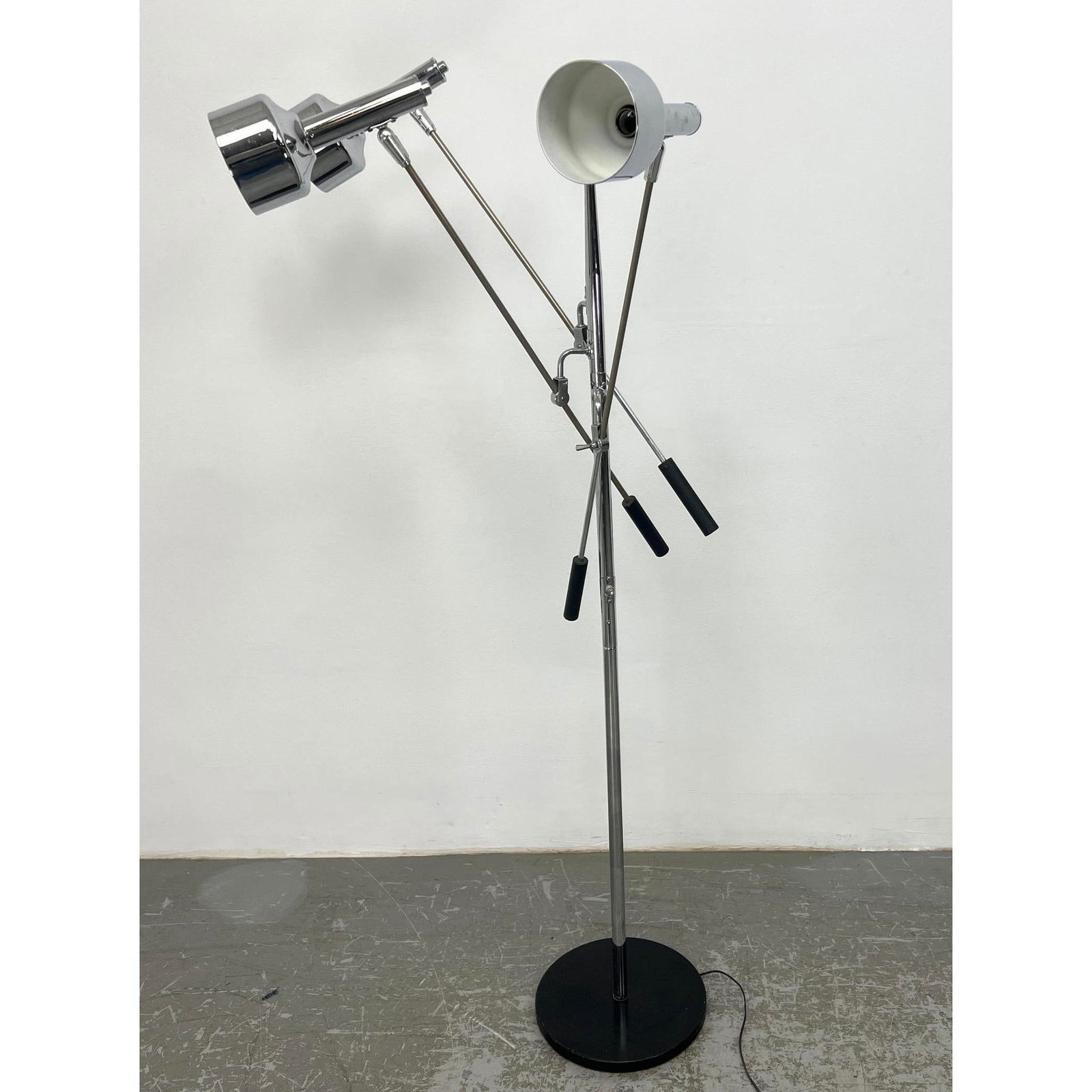 Mid Century Modern 3 Arm Adjustable Floor Lamp. Chrome (1 of 11)