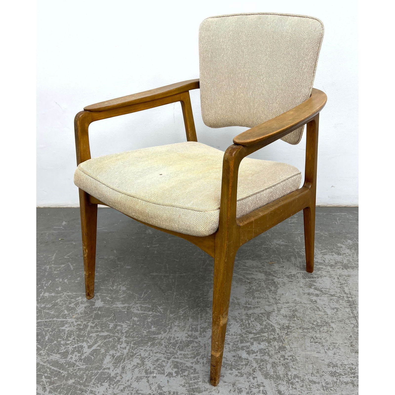 Sigvard Bernadotte chair for France and Daverkosen, Denmark, Marked. Back Pivots on round Brass Ball (1 of 11)