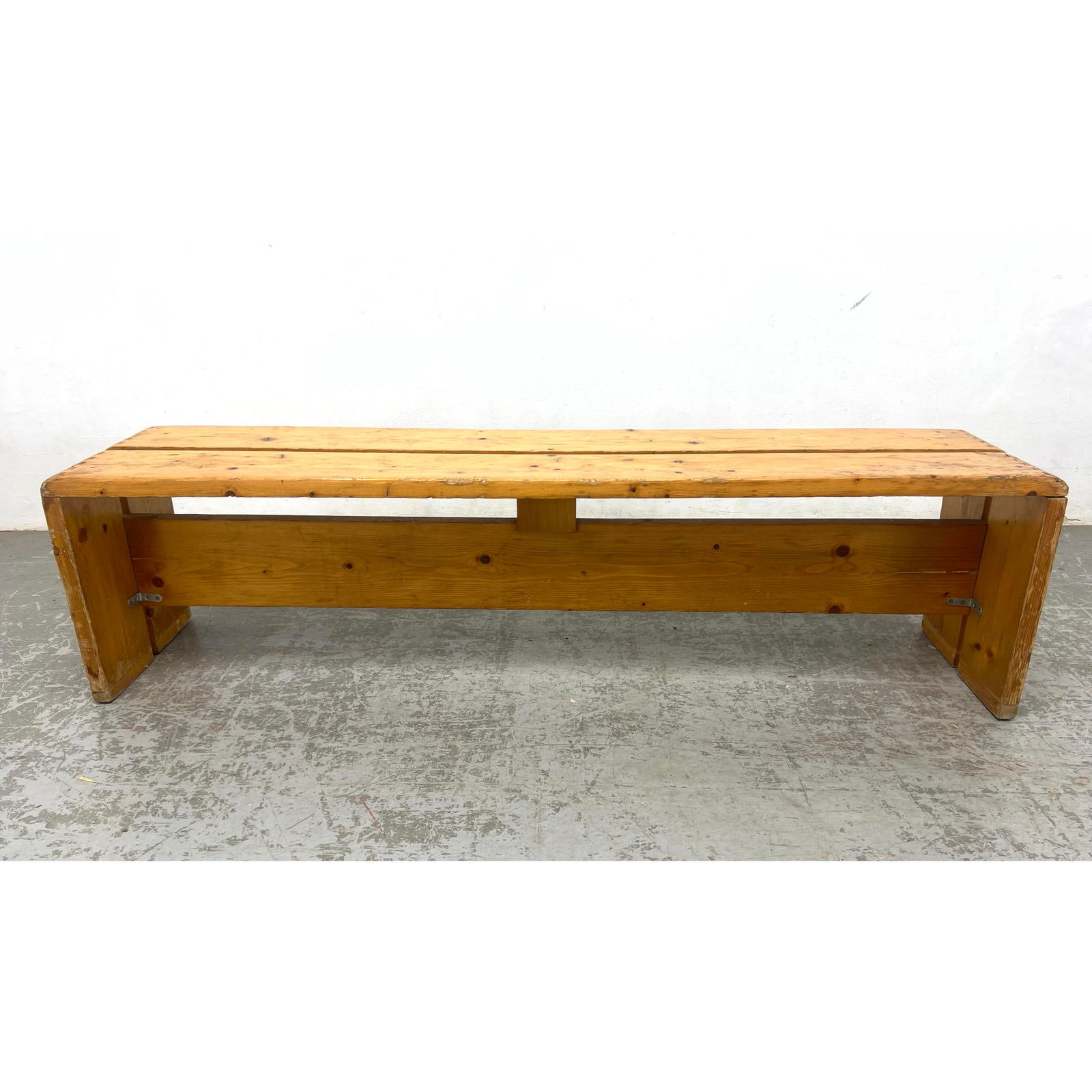 Charlotte Perriand Les arc bench rare model with finger joints 1960s (1 of 11)
