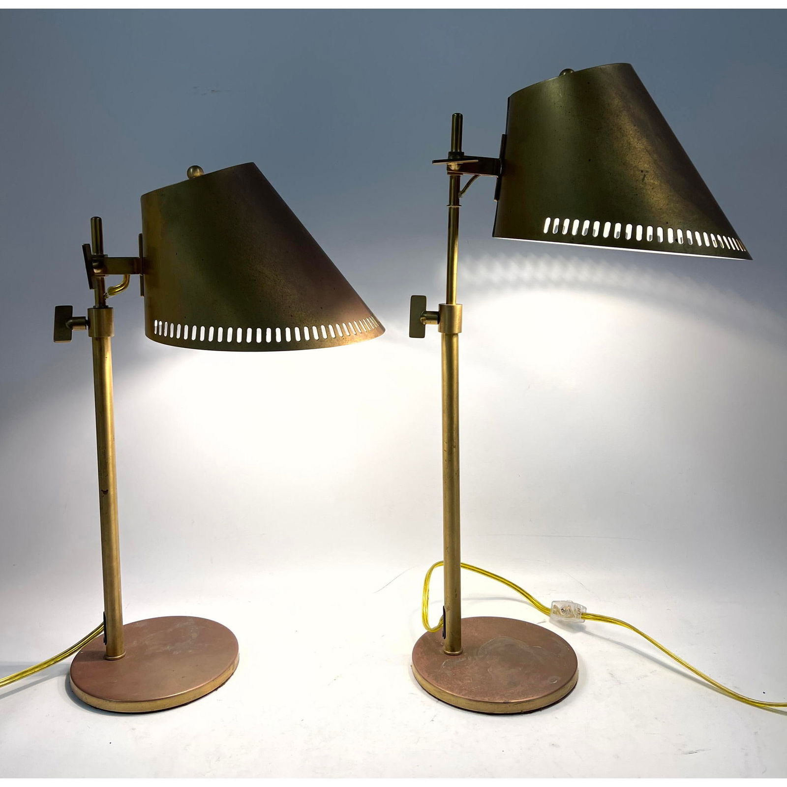 Paavo Tynell 9227 Style Lamp made by Bunny Williams, New York Bronze Patina Finish (1 of 12)