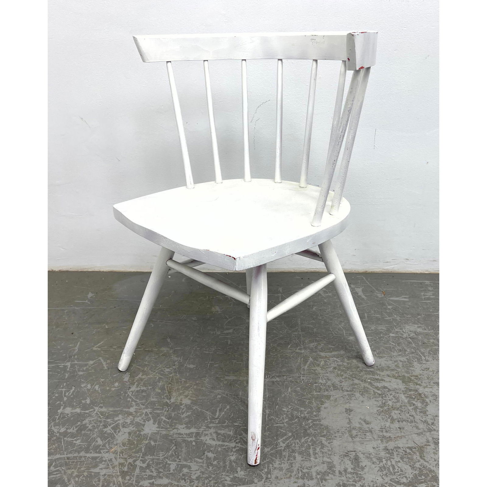 George Nakashima Straight Chair for Knoll. Unmarked.: George Nakashima Straight Chair for Knoll. Unmarked. Dimensions: Height: 30 inches, Width: 22.5 inches, Depth: 18.5 inches. - Seat Height: 17 inches ---