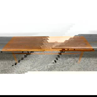LANE Acclaim American Modern Walnut Coffee Table. Banded and Dovetailed Trim. Branded Mark. Andre Bu: LANE Acclaim American Modern Walnut Coffee Table. Banded and Dovetailed Trim. Branded Mark. Andre Bus. Dimensions: Height: 14.5 inches, Width: 54.5 inches, Depth: 18.5 inches. ---