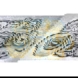 5' x 8' SURYA 100% Wool Sculptural Designer Rug. "Gypsy" design. Organic Pebble design.: 5' x 8' SURYA 100% Wool Sculptural Designer Rug. "Gypsy" design. Organic Pebble design. Dimensions: Height: 60 inches, Width: 96 inches. ---