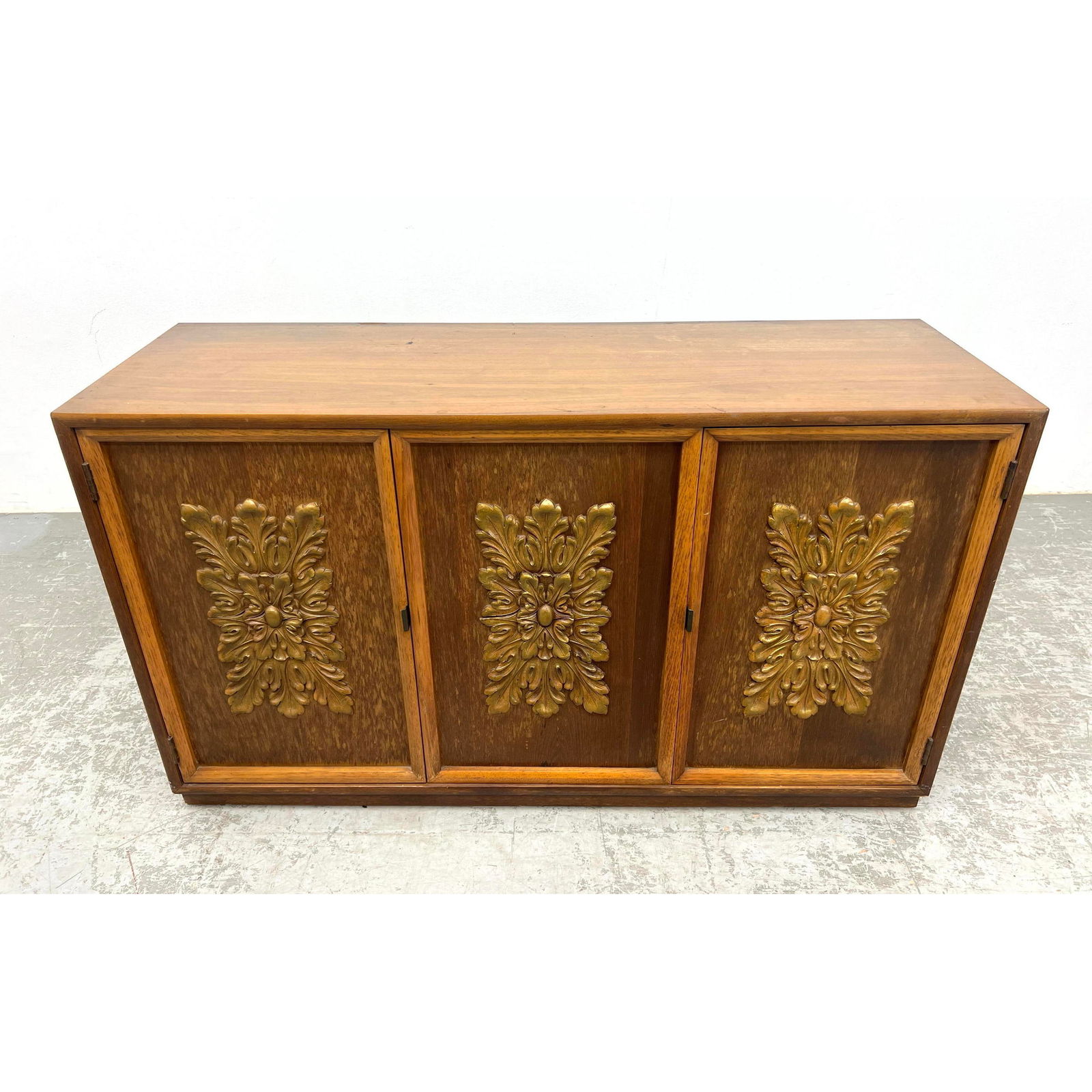 Mid Century Modern 3 Door Server Cabinet. Decorative drawers. (1 of 13)