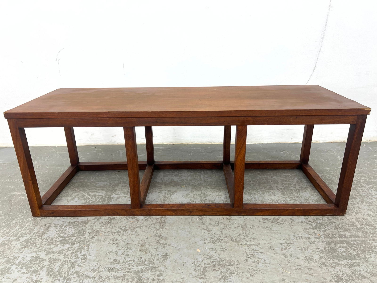 Mid Century Modern Walnut Coffee Table. Cube form. (1 of 20)