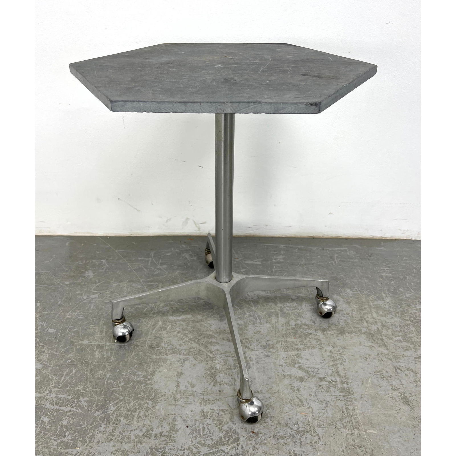 Herman Miller style Rolling Table. Slate Top. Not Attached. (1 of 10)
