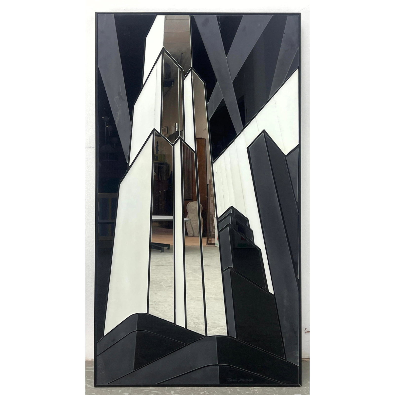DAVID MARSHALL Skyscraper Architectural Wall Art. Includes mirrored panels. SCULPTORS GUILD LTD. (1 of 10)