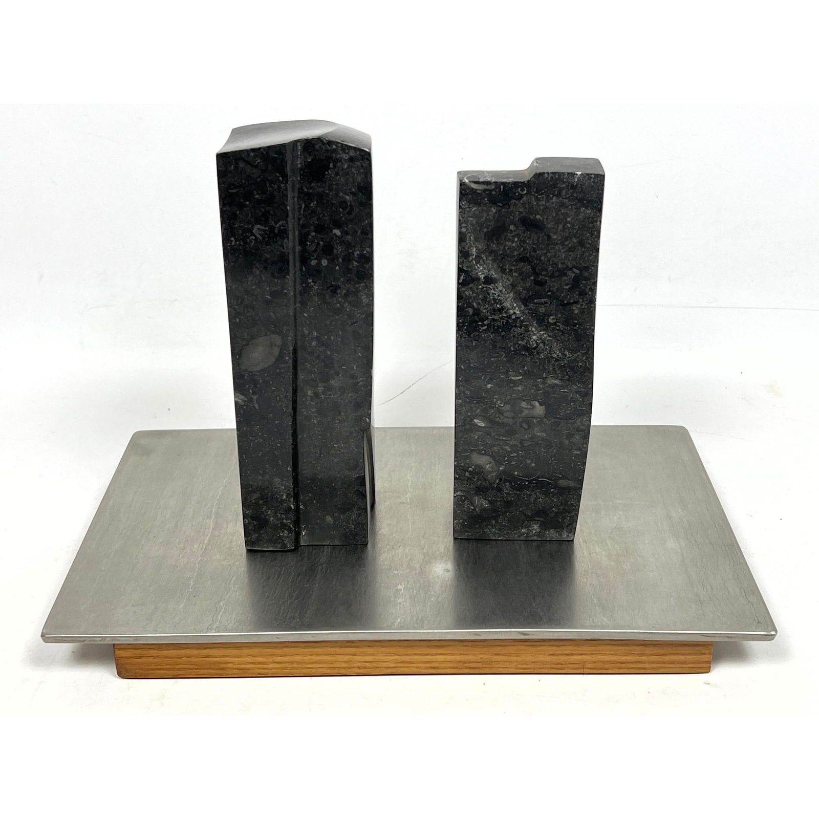 Paul Rigby Series Number 4 Sculpture. elements. Carved granite on steel base. (1 of 11)